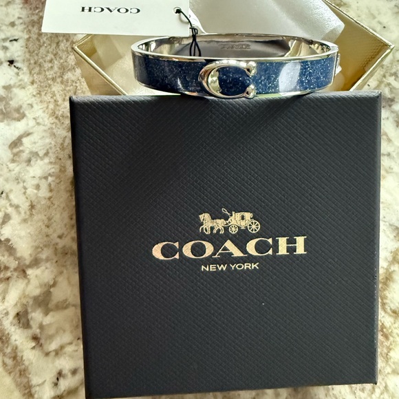 Coach Blue and Silver Bracelet No Box Nwt - Picture 1 of 2
